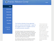 Tablet Screenshot of practicevaluationgroup.com